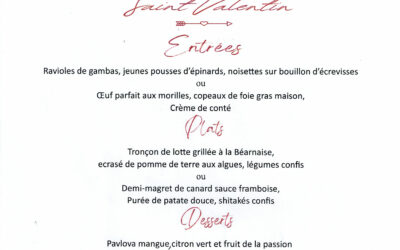 St Valentin au restaurant des Arènes